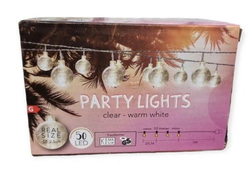 LAMPKI SIECIOWE 50 LED DO OGRODU BALKON TARAS 15m