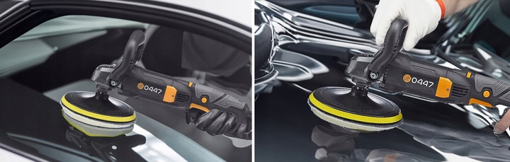 POLERKA SAMOCHODOWA SZLIFIERKA z REGULACJA OBROTÓW 2600W + 4x GĄBKA MP0447