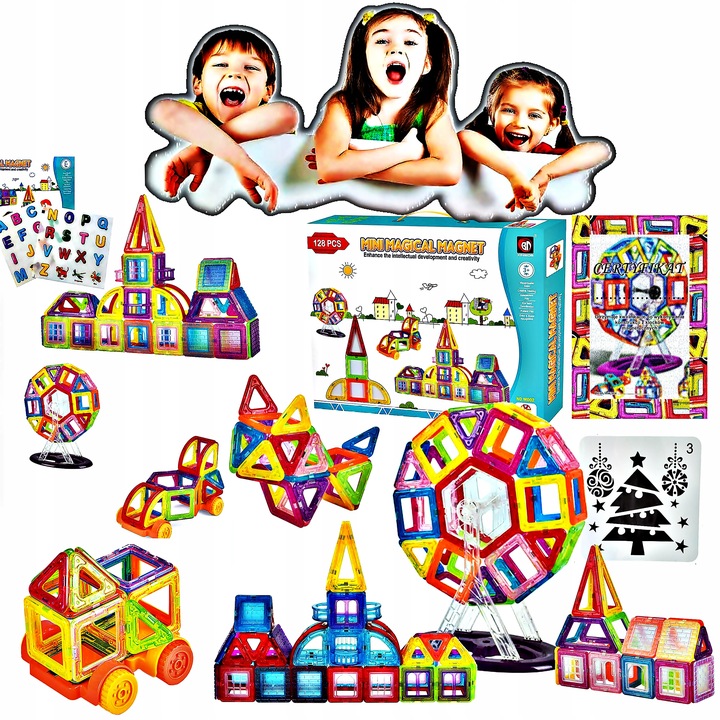 Klocki Magnetyczne – Buduj, Twórz I Odkrywaj Świat , Zostań Budowniczym!