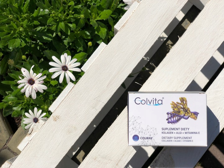 COLVITA liofilizowany KOLAGEN Rybi w kaps.+ Algi+ Wit.E 120k. + PREZENT