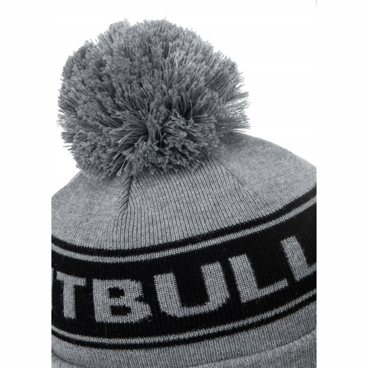 CZAPKA ZIMOWA PIT BULL Z POMPONEM CIEPŁA WYGODNA PITBULL