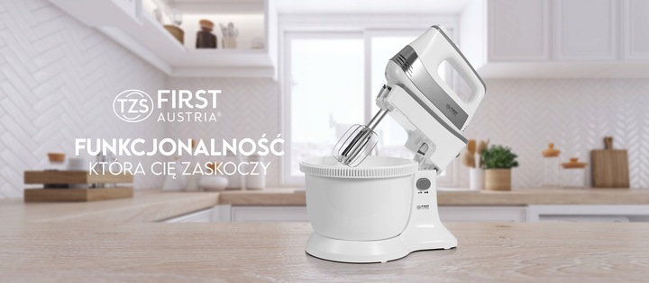 MIKSER KUCHENNY Z MISĄ OBROTOWĄ RĘCZNY FIRST AUSTRIA 500W