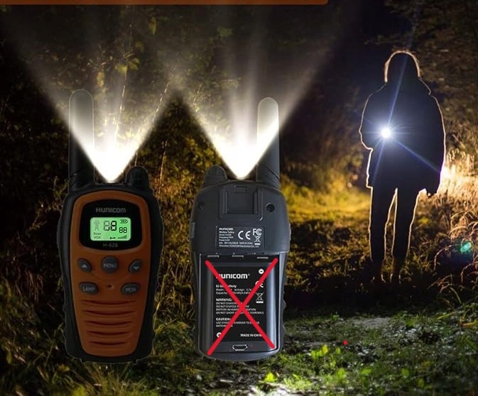 Walkie Talkie 5km z Latarką Diody LED Krótkofalówka Dla Dzieci i Dorosłych