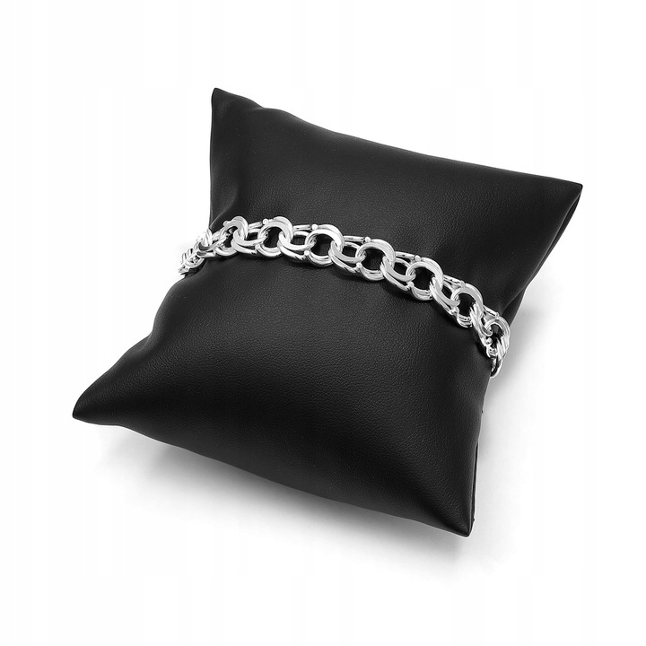 BRANSOLETKA SREBRNA GARIBALDI 21cm 11,3 mm 925