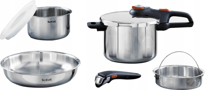 TEFAL Ingenio Emotion zestaw 6 elementów- Szybkowar 6l