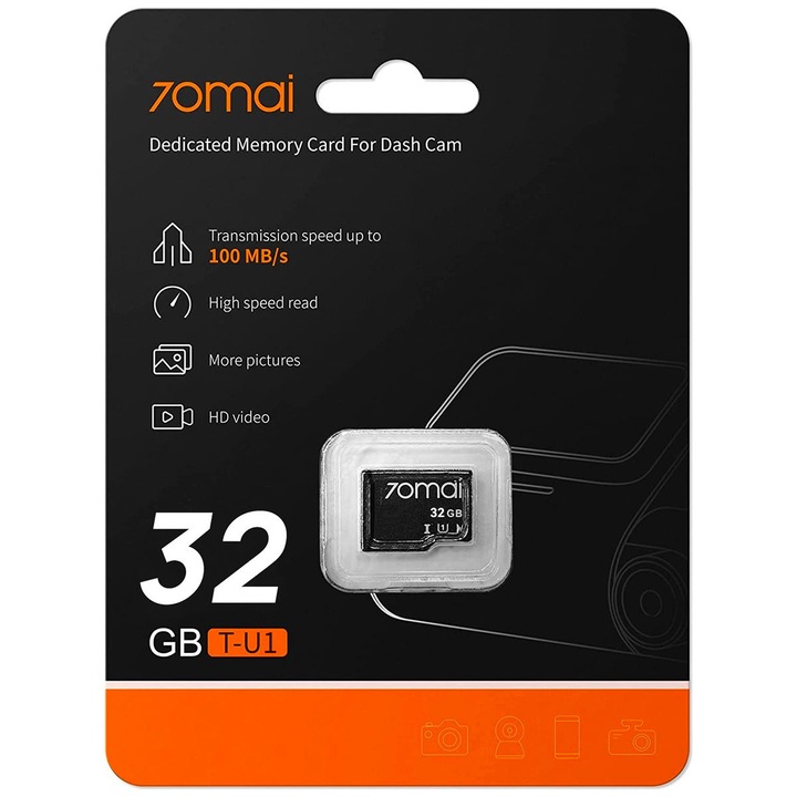 KAMERA 70mai PRO PLUS A500S PRZÓD+ TYŁ+ 32GB + ACC