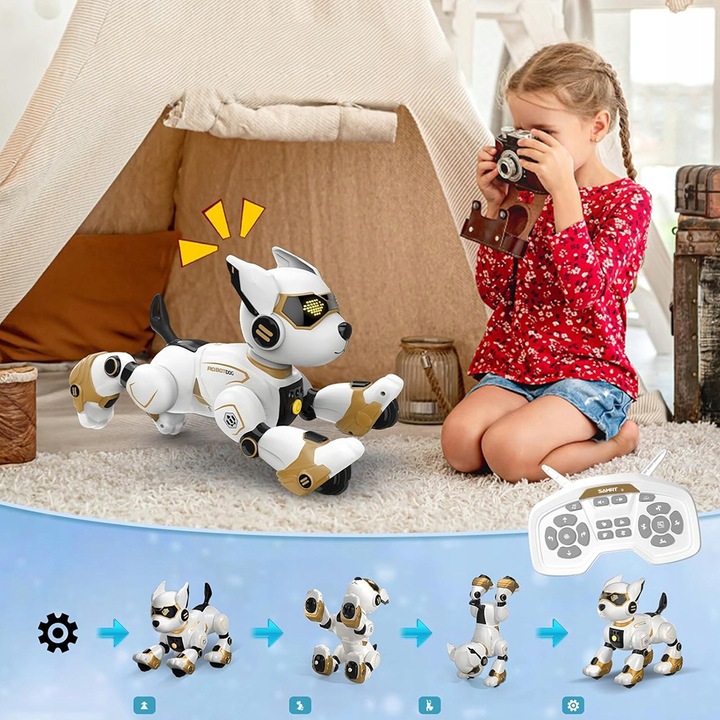 ROBOT PIES ZDALNIE STEROWANY INTERAKTYWNY DO ŚPIEWANIA I TAŃCZENIA