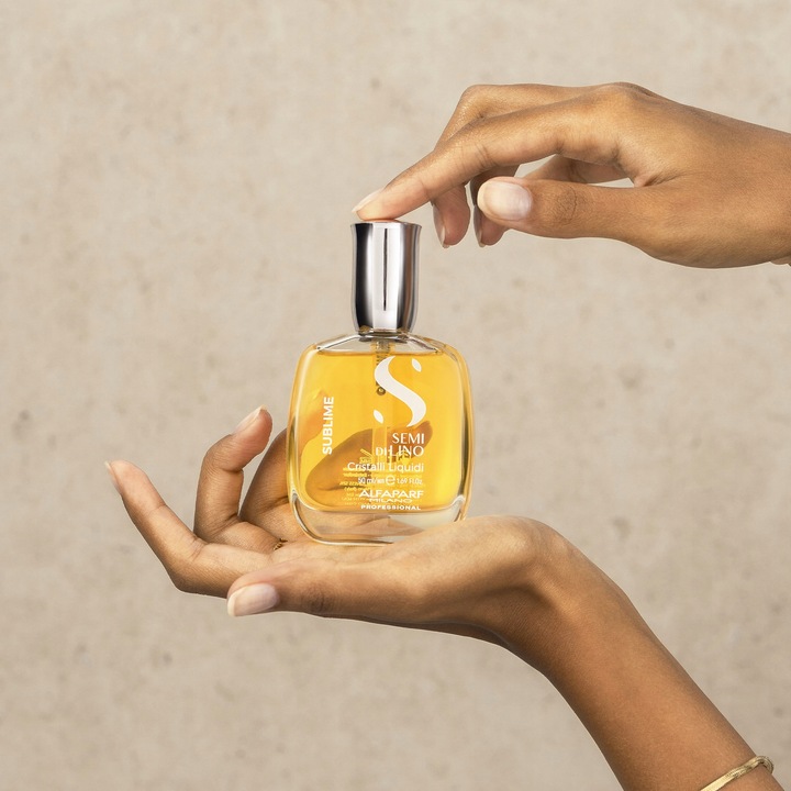 ALFAPARF SEMIdiLINO PŁYNNE KRYSZTAŁKI NABŁYSZCZAJĄCE WŁOSY 50ml Cristalli