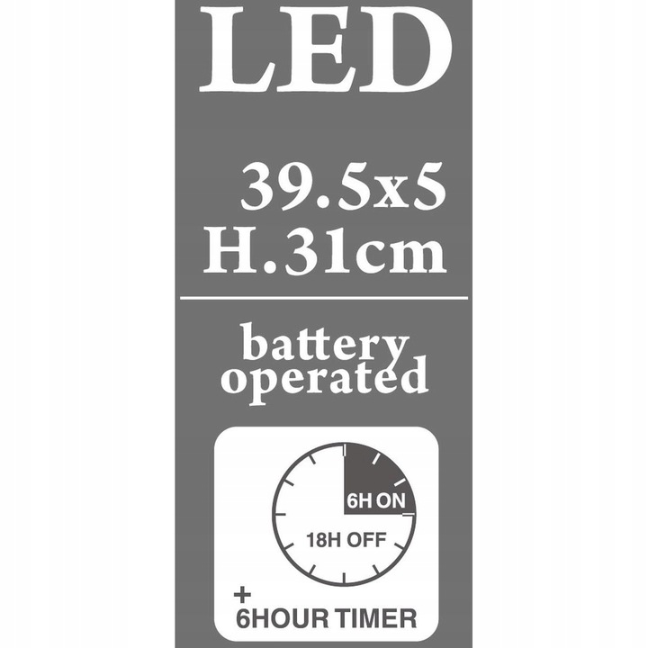 ŚWIĄTECZNY ŚWIECZNIK ADWENTOWY OZDOBA DEKORACJA ŚWIECZKI LAMPKI 7 LED TIMER