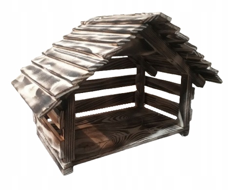 Szopka bożonarodzeniowa drewniana stajenka super solidna ręcznie wykonana