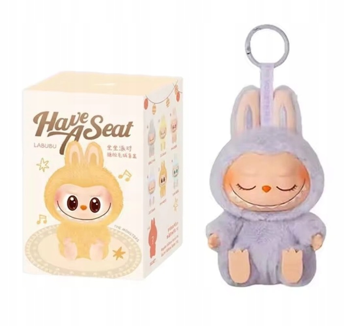 Zawieszka pluszowa POP MART The Monsters HAVE A SEAT Labubu 15 cm Lalka