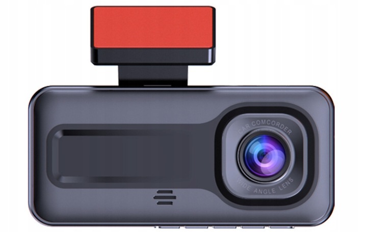 WideoRejestrator 3 Kamery z Kamerą cofania G-sensor Wstrząsy menu PL