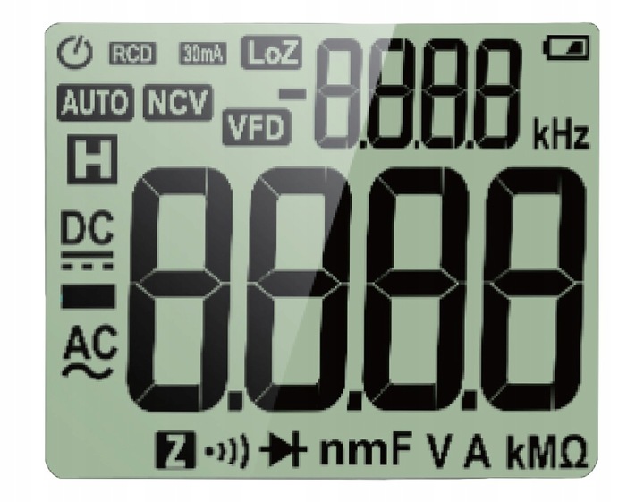Multimetr CYFROWY Elektryczny Miernik Prądu LCD