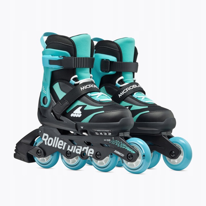 Rolki dziecięce Rollerblade Microblade Jr black/light blue 36.5-40.5 EU