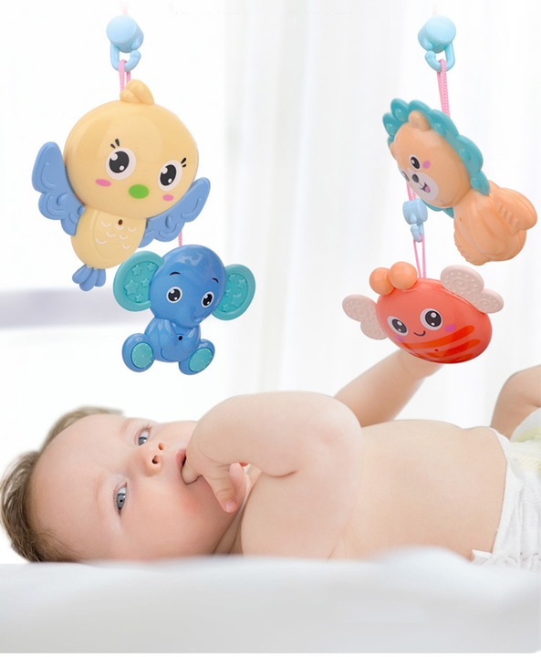 KARUZELA KARUZELKA DO ŁÓŻECZKA PROJEKTOR PILOT GRZECHOTKI 100 MELODII TIMER