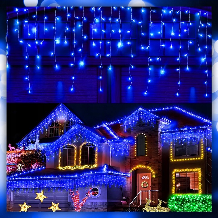 SOPLE LAMPKI CHOINKOWE 300 LED 15,2 M ZEWNĘTRZNE ŚWIĄTECZNE ŚWIATEŁKA FLASH