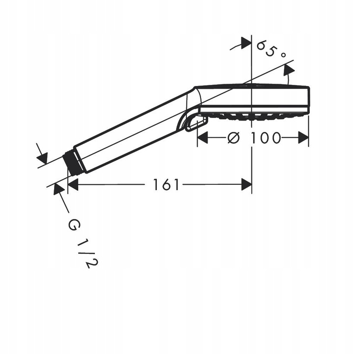Hansgrohe Crometta słuchawka prysznicowa 2-funkcyjna Vario 100 26330400