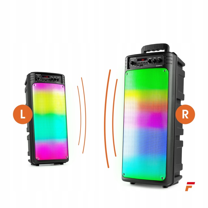 Boombox głośnik mobilny BT LED mikrofon Fenton