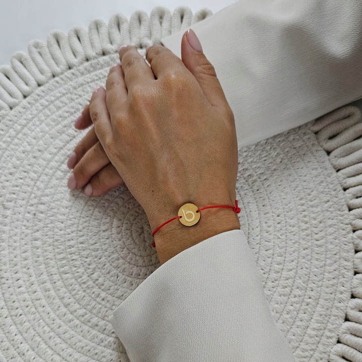 Bransoletka z grawerem męska ratunkowa czerwony kauczuk regulowana BLINGART