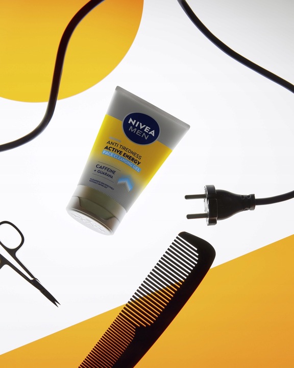 NIVEA MEN Active Energy Żel do mycia twarzy energetyzujący męski 100ml