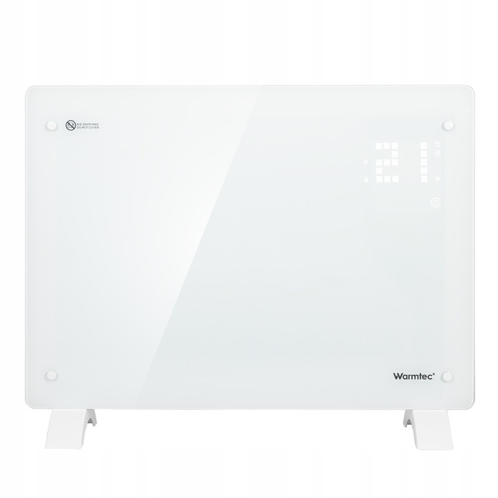 Grzejnik elektryczny ścienny szklany energooszczędny 1,5 kW WiFi EGW-15B