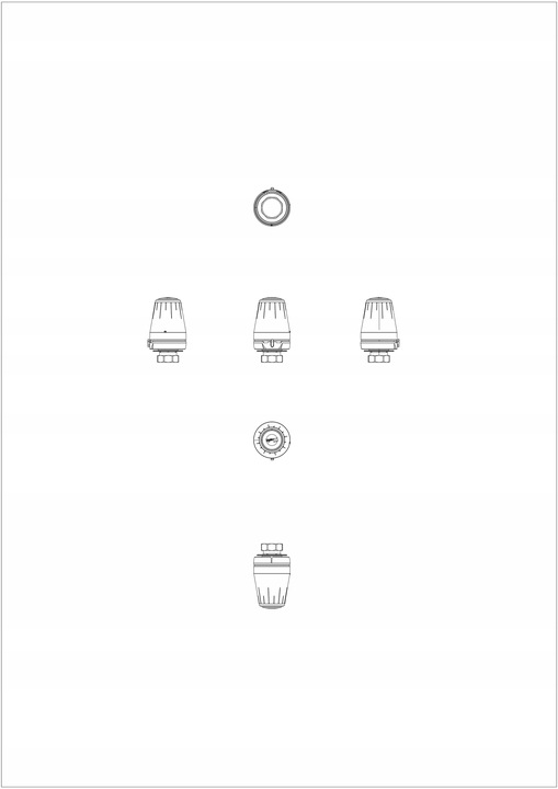 GŁOWICA TERMOSTATYCZNA REGUS WBUDOWANY CZUJNIK 8°C-28°C M30x1.5 DANFOS