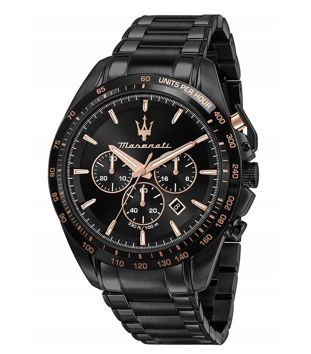 ZEGAREK MĘSKI MASERATI TRAGUARDO R8873612048 CZARNY ORYGINALNY + PUDEŁKO