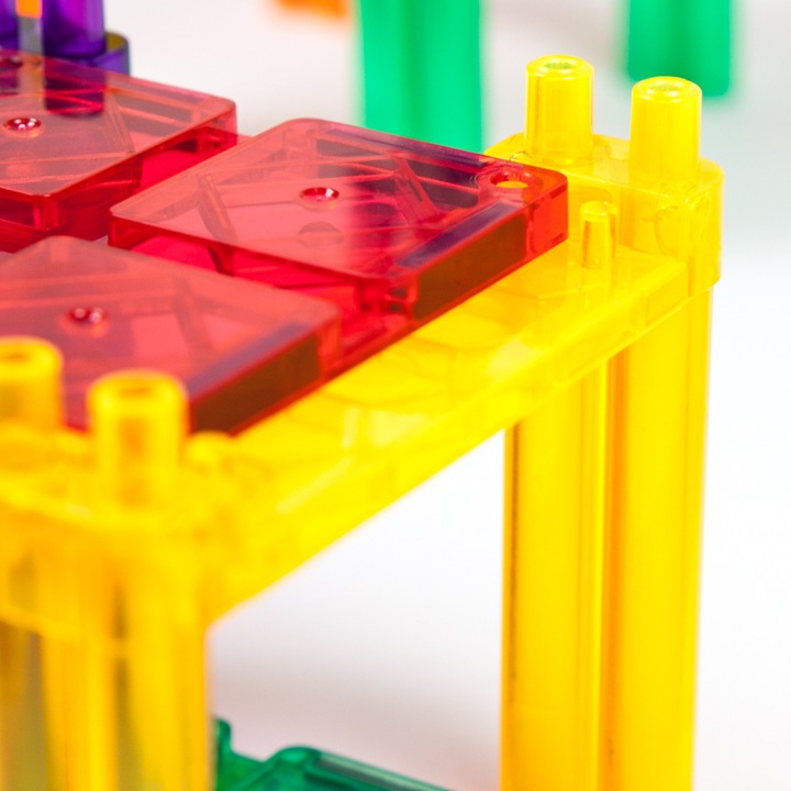 Tor magnetyczny samochodowy Picasso Tiles klocki magnetyczne 50 el duży