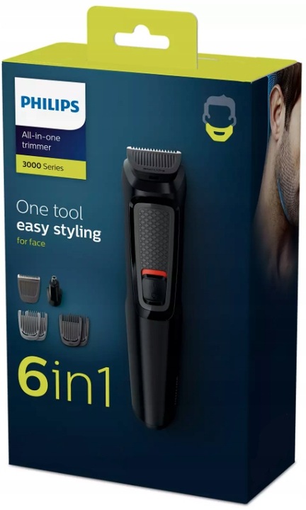 MASZYNKA GOLARKA PHILIPS DO WŁOSÓW ZAROSTU BRODY TRYMER BEZPRZEWODOWY +ETUI