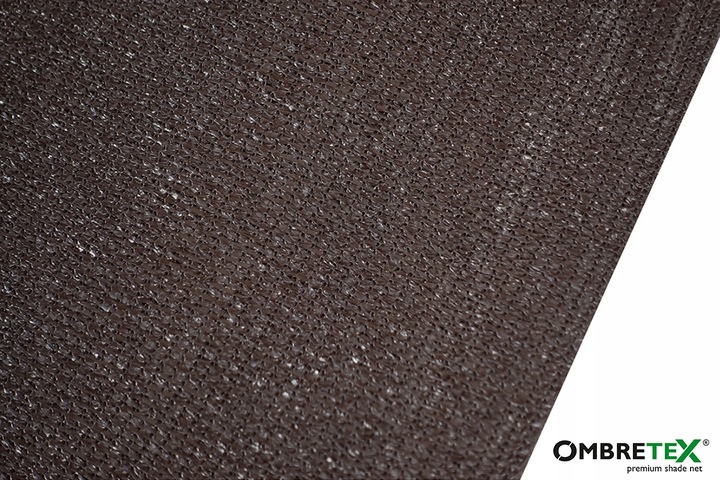 Osłona Na Ogrodzenie Płot 1,2x10m Brązowa Siatka Cieniująca Brąz Mata