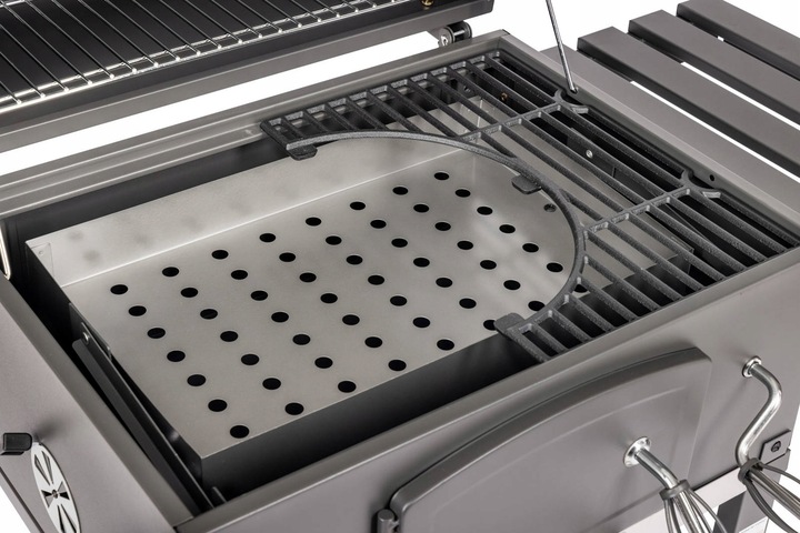 Grill Węglowy Activa Mastercook Angular Ruszt Żeliwny 57,5 x 42,0 cm