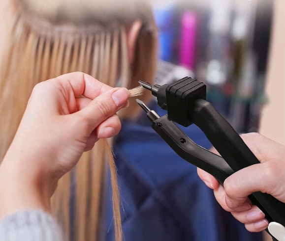 Zgrzewarka Do Przedłużania Włosów Keratyna Smukła Cienka Mini Końcówka