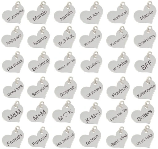 SREBRNA BRANSOLETKA DAMSKA TUBA AŻUROWA Z SERCEM NA RĘKĘ + GRAWER