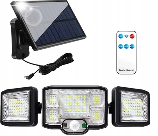 HALOGEN LAMPA SOLARNA ULICZNA SOLAR 192 LED+PILOT