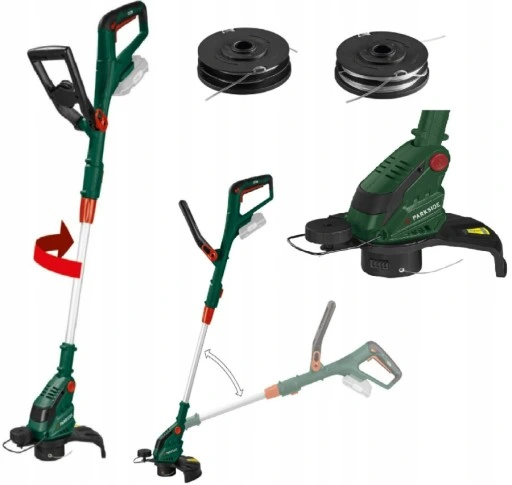 Podkaszarka kosa akumulatorowa Parkside PRTA 20-Li D3 + 2 szpule