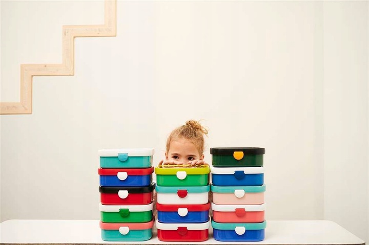 Lunchbox Pojemnik Śniadaniówka 750ml MEPAL Niebieski Żeglarze na Kanapki