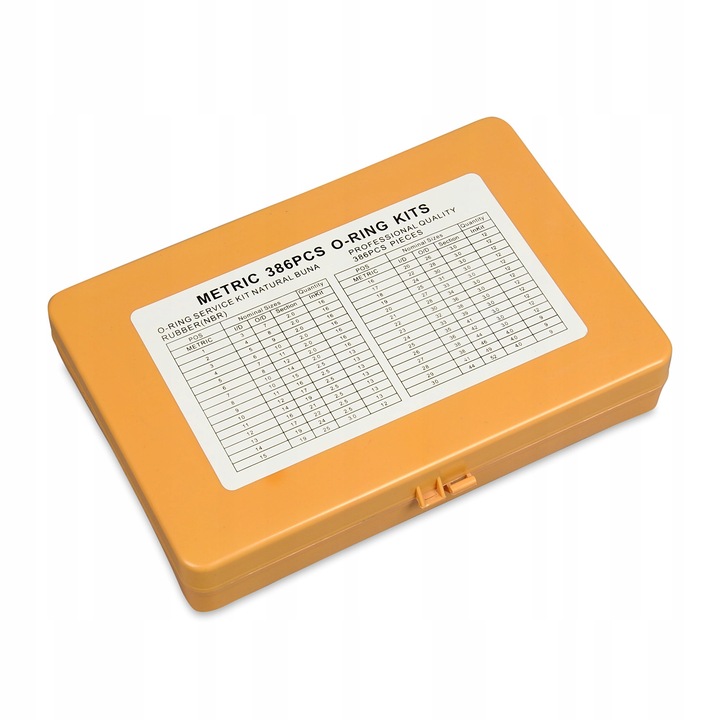 Oringi zestaw oringów olejood metr skrzynka 386szt
