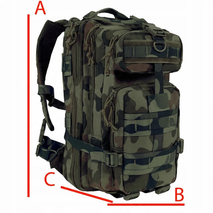 PLECAK WOJSKOWY TAKTYCZNY DOMINATOR SHADOW MILITARNY MOLLE FULL MORO WZ.93