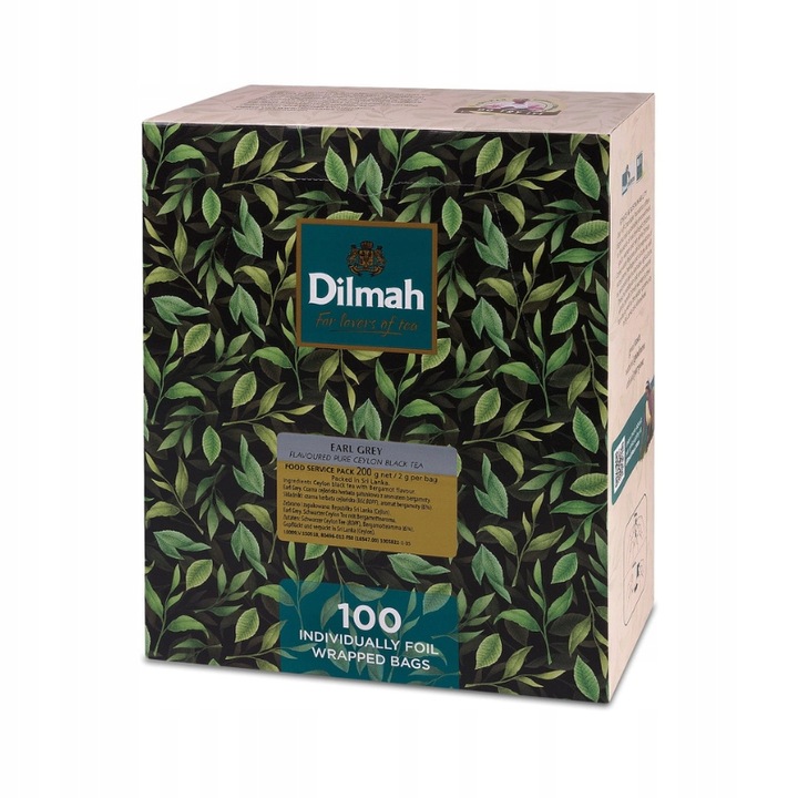 Herbata czarna Dilmah Earl Grey 100 kopert