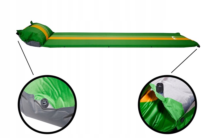 MATA SAMOPOMPUJĄCA Z PODUSZKĄ MATERAC karimata kempingowa POD NAMIOT BIWAK