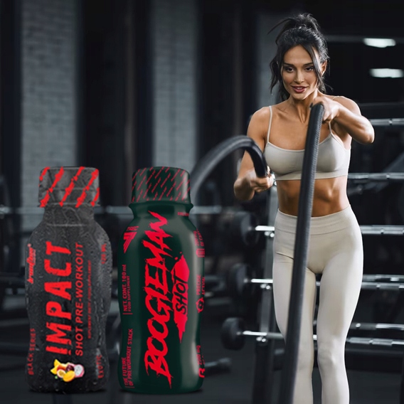 TREC BOOGIEMAN SHOT 100ml x12 PRZEDTRENINGÓWKA PUMP SIŁA POMPA IMPACT SHOT
