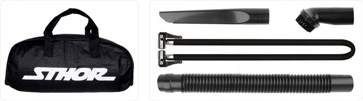 ODKURZACZ SAMOCHODOWY 12V Z KOMPRESOREM BEZWORKOWY 80W STHOR 82953