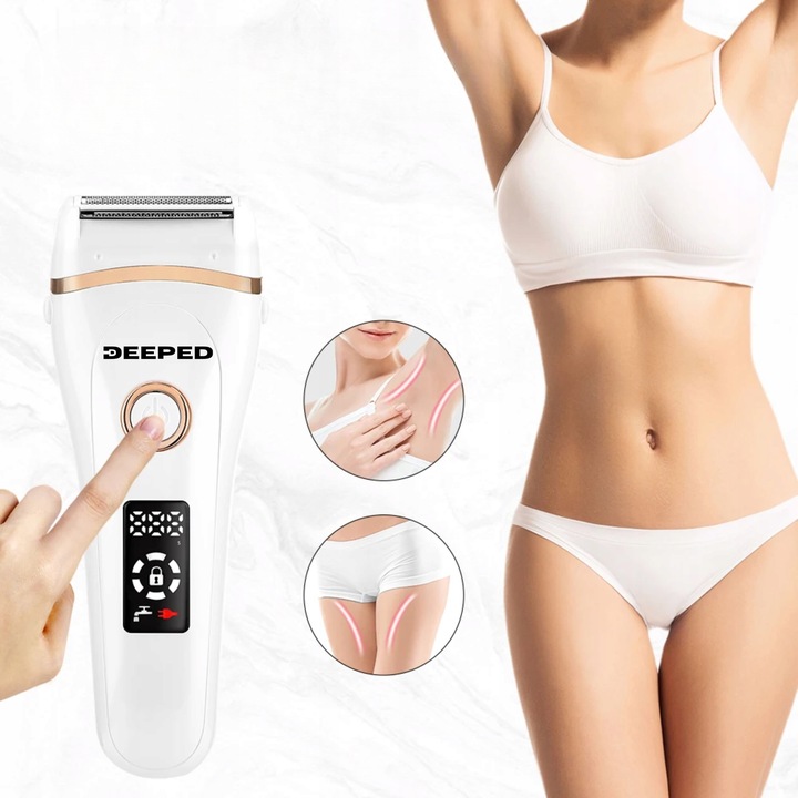 GOLARKA DAMSKA depilator trymer maszynka do ciała bikini nóg pach 3 w 1 USB