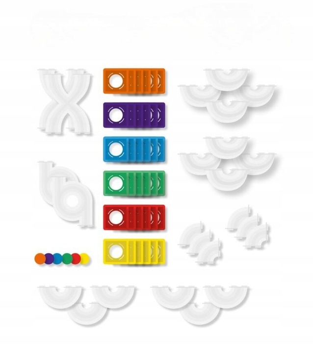 Connetix: klocki magnetyczne edukacyjne kulodrom 66 el. Ball Run Expantion