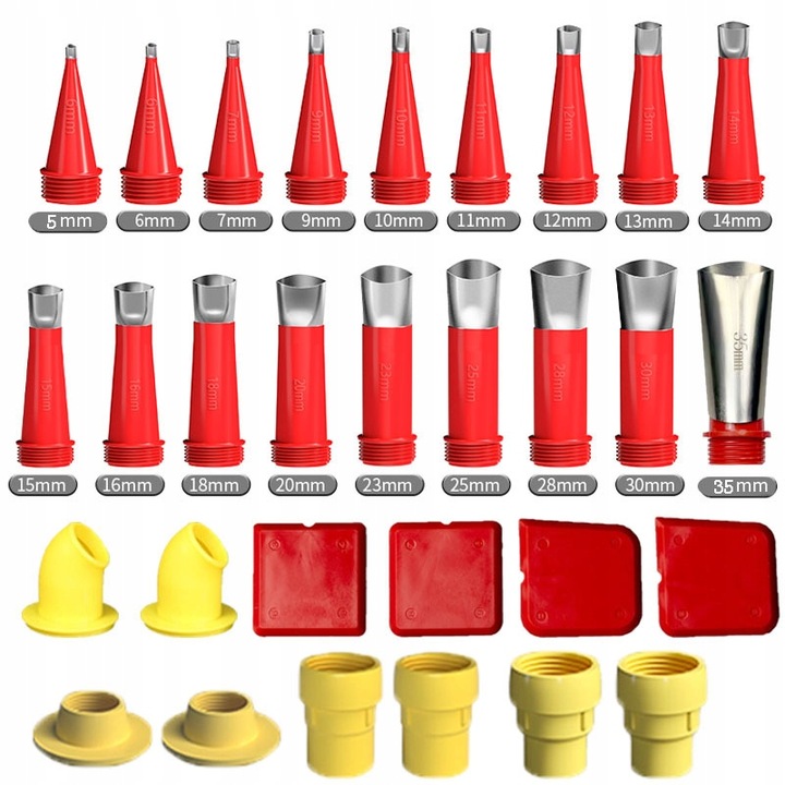 Końcówki do Silikonu Dysza Wyciskacz Tubowy Pistolet do Silikonu Aplikator