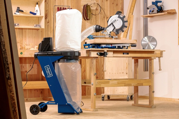 SCHEPPACH DC500 Odciąg wiórów trocin pyłu z drewna 75L duży 5906307901