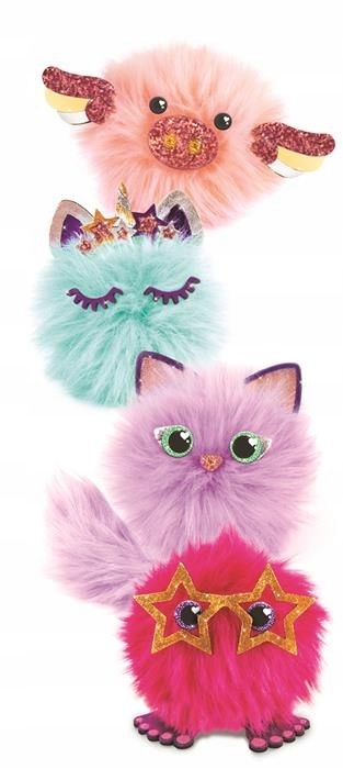 Prezent Dla Dziewczynki DO TWORZENIA BRELOCZKÓW MAKE IT REAL Puchate Kotki