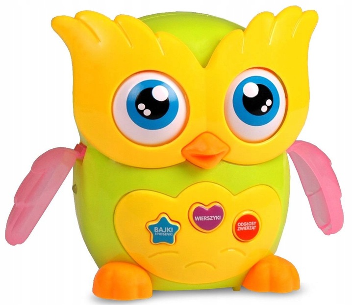 NA PREZENT Mądra Sowa Interaktywna Opowiada bajki chodzi