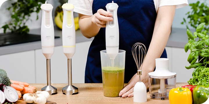 Blender ręczny Zelmer ZHB4562L Pulsar Deluxe Max 800W biało-zielony