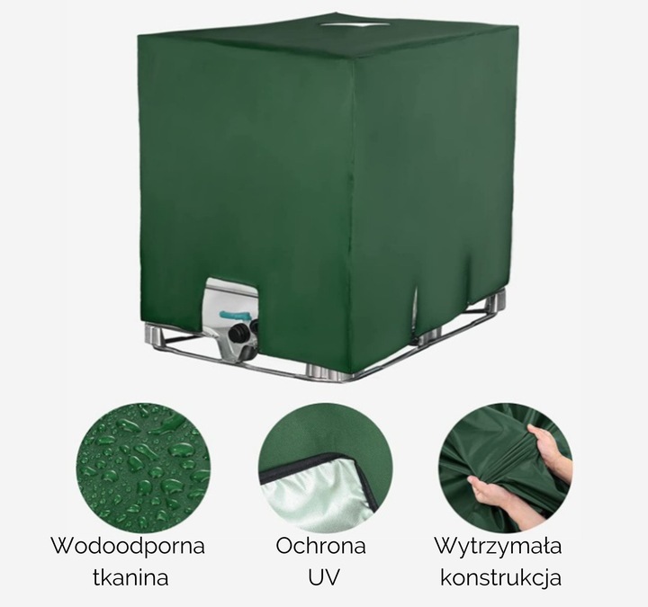 POKROWIEC NA ZBIORNIK MAUZER IBC 1000L OSŁONA WODĘ